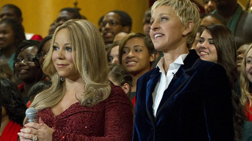 Mariah Carey und Ellen DeGeneres, während einer Christmas Charity-Veranstaltung in Washington