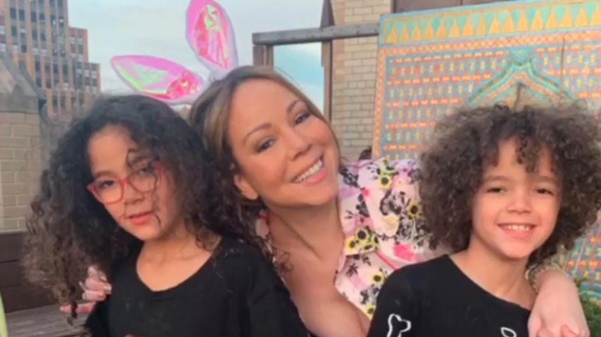 Mariah Carey und ihre Kids Morrocan und Monroe an Ostern 2020