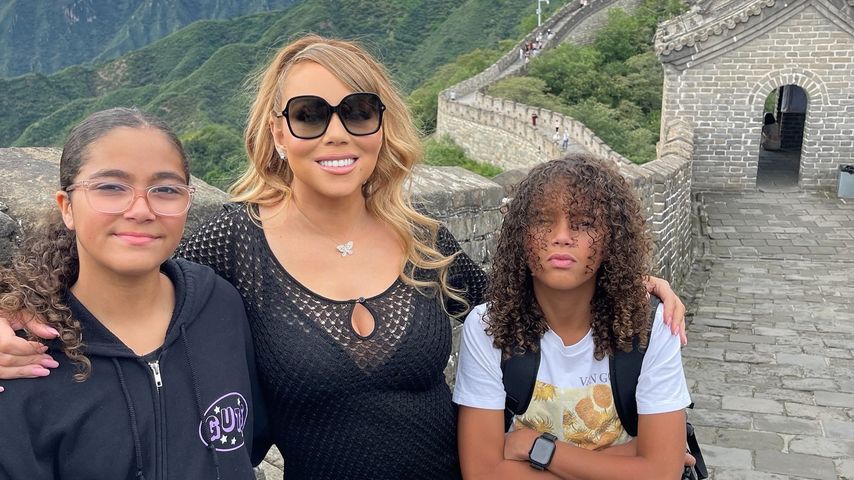 Mariah Carey mit ihren Zwillingen Monroe und Morocco