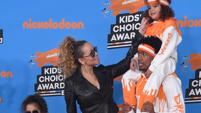 Mariah Carey und Nick Cannon mit ihren Kindern Monroe und Moroccan
