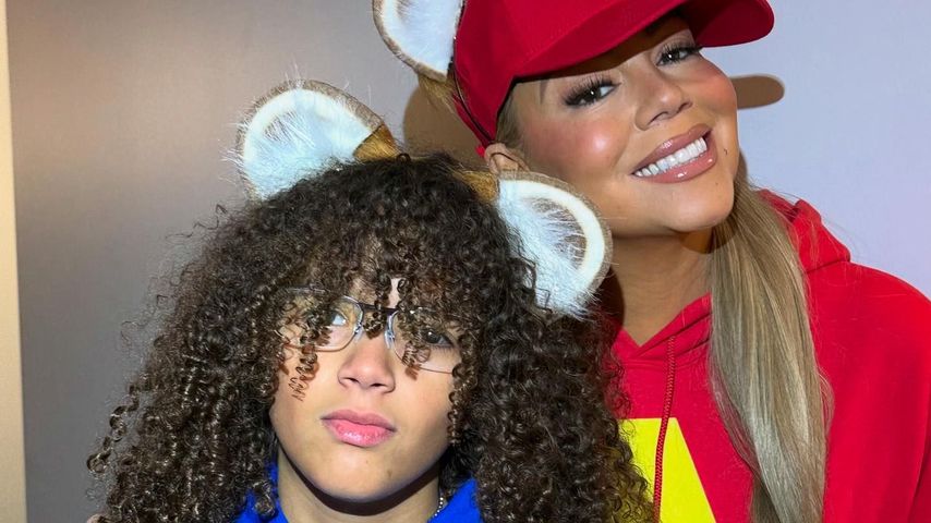 Mariah Carey und Sohn Moroccan als Chipmunks an Halloween 2024