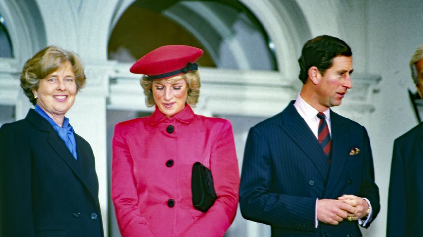 Marianne von Weizsäcker, Prinzessin Diana und Prinz Charles in Bonn, 1987