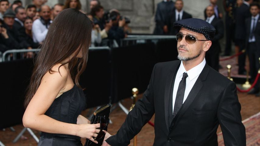 Marica Pellegrinelli und Eros Ramazzotti bei der Mailand Fashion Week 2011