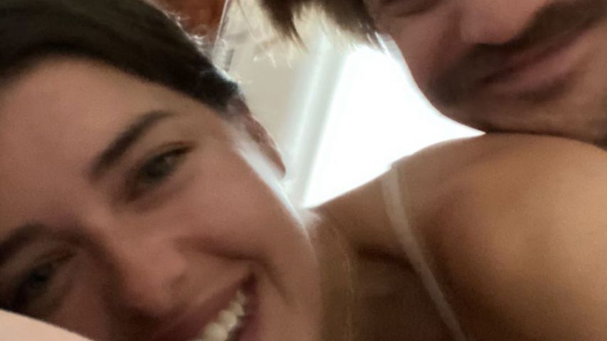 Marie Nasemann, ihr Baby und Partner Sebastian