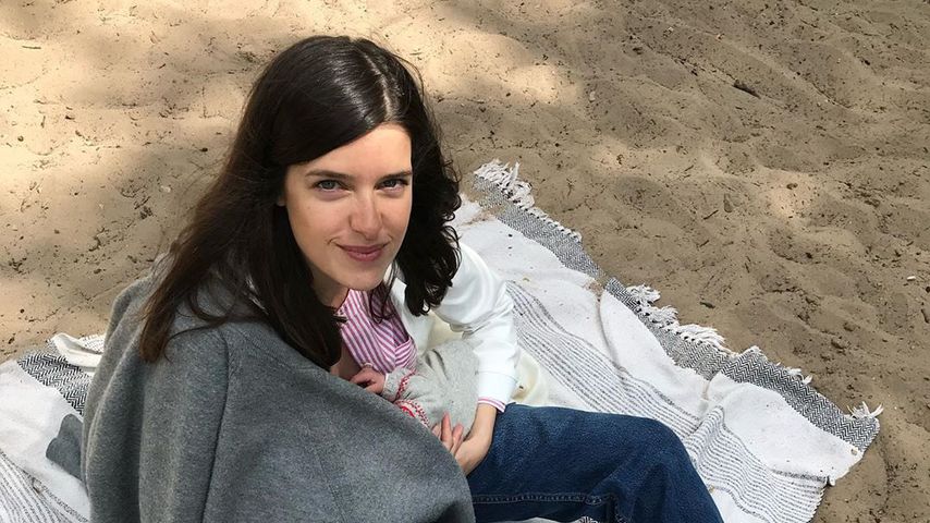 Marie Nasemann mit ihrem Baby, Mai 2020