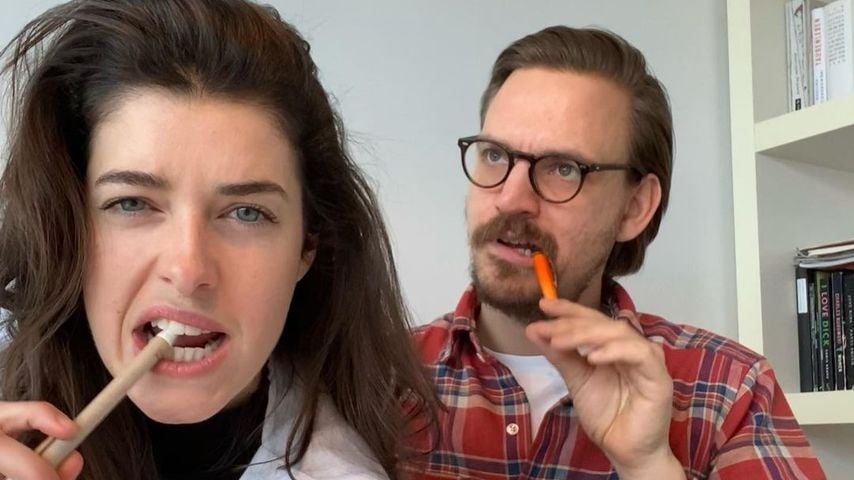 Marie Nasemann und ihr Verlobter Sebastian Tigges im Januar 2021