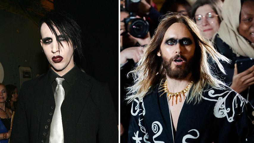 À la Marilyn Manson? Jared Leto trägt dunkles Augen-Make-up