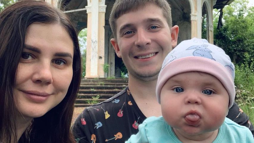 Marina Balmasheva, Ehemann Vladimir und Tochter OIga im Juni 2021