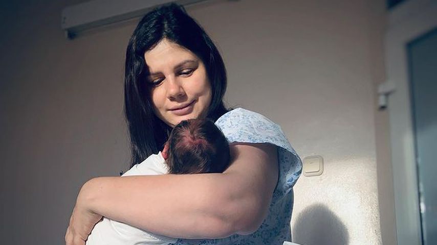 Marina Balmasheva mit ihrem Baby