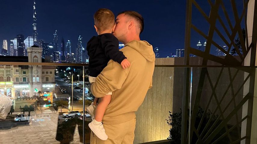 Mario Götze und Rome in Dubai, Dezember 2021