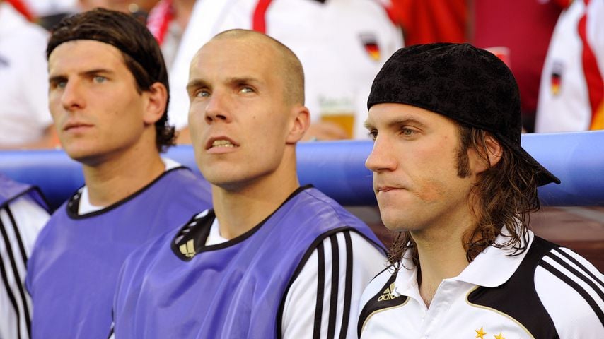 Mario Gomez, Robert Enke und Torsten Frings, 2008