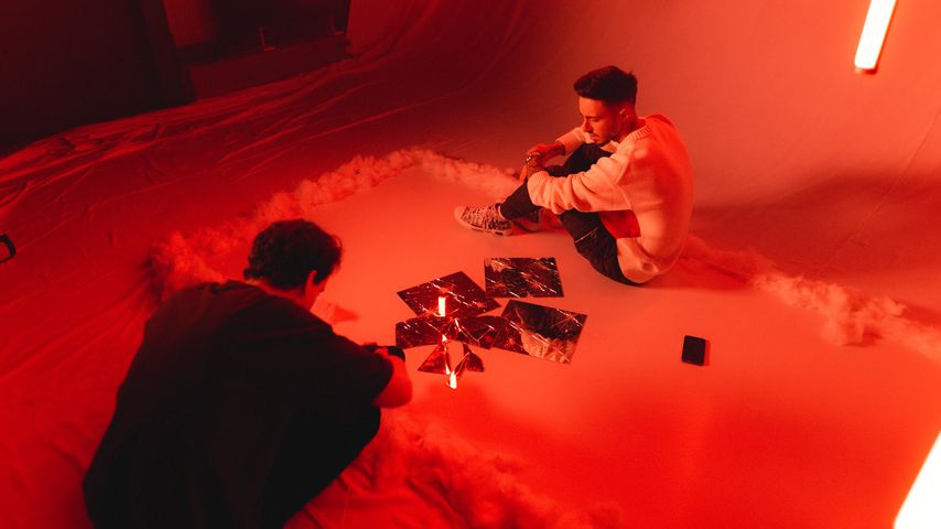 Mario Novembre beim Videodreh zu "Allein Sein"