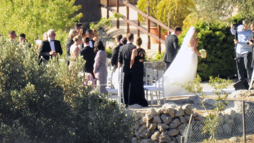 Mario und Ann-Kathrin Götze bei ihrer Hochzeit