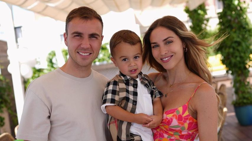 Mario und Ann-Kathrin Götze mit Sohn Rome