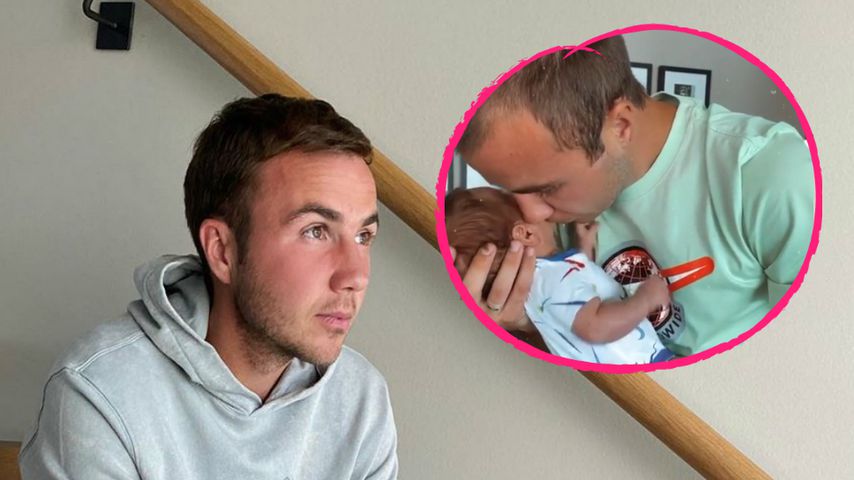 Ultrasüßes Video: Hier herzt Mario Götze sein Söhnchen
