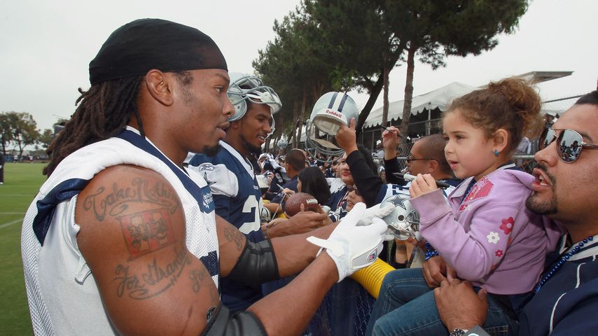 Marion Barber mit Fans