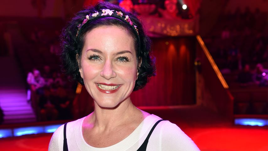 Marisa Burger während einer Premiere vom Circus Krone
