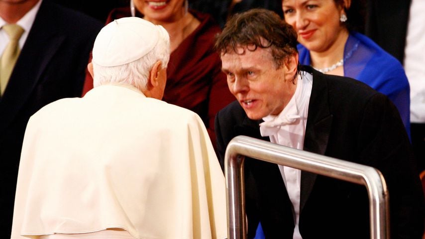 Mariss Jansons mit Papst Benedict XVI im Oktober 2007