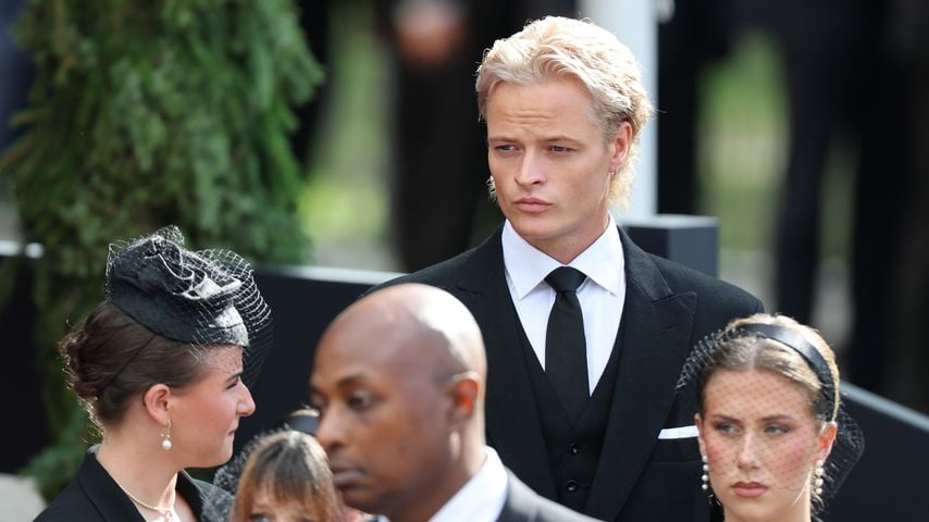 Marius Borg Høiby bei der Trauerfeier für König Harald V in Oslo