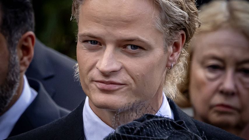 Marius Borg Hoiby bei der Trauerprozession für König Harald in Oslo