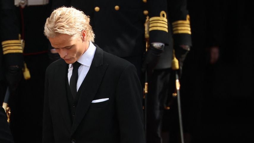 Marius Borg Hoiby nach dem Trauergottesdienst für König Harald V in Oslo