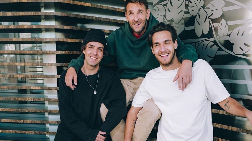 Mark Keller mit seinen Söhnen Aaron und Joshua