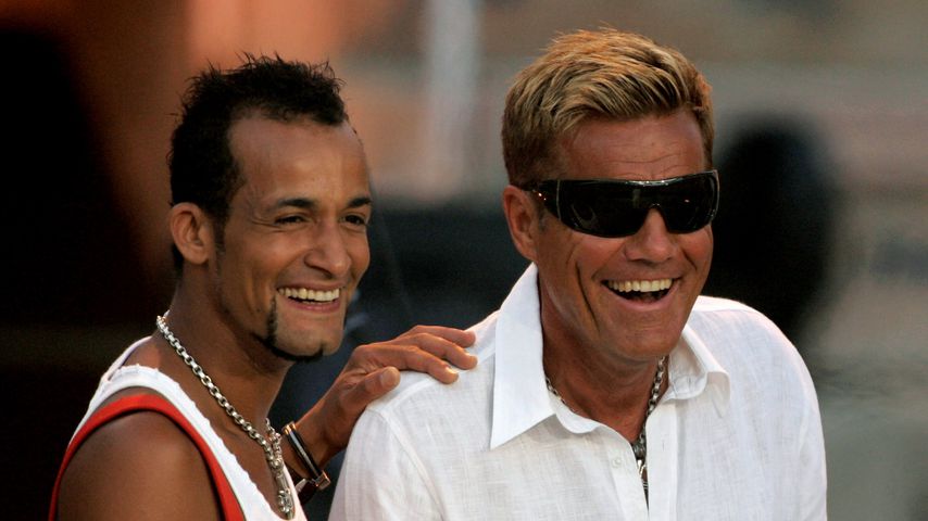 Mark Medlock und Dieter Bohlen bei einem Auftritt im Juni 2007