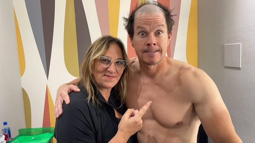 Schauspieler Mark Wahlberg am Set von "Flight Risk"