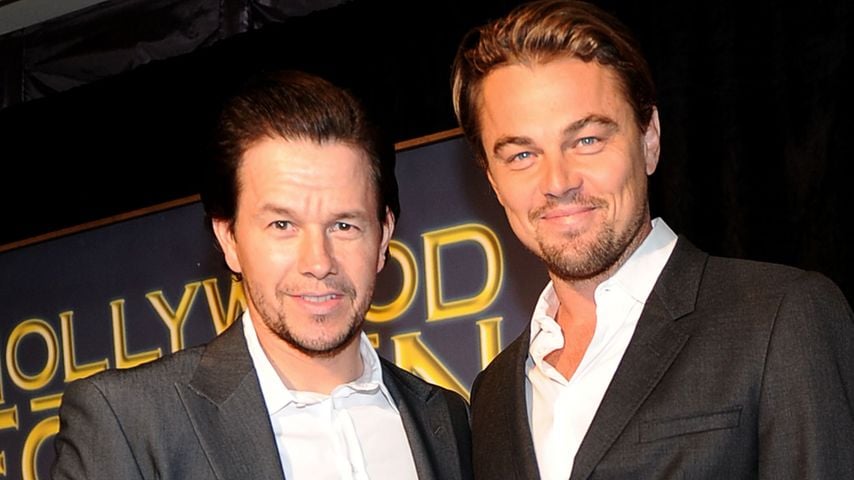 Mark Wahlberg und Leonardo DiCaprio bei der HFPA Installation Luncheon 2011 im Beverly Hills Hotel