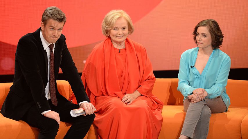 Markus Lanz, Ruth Maria Kubitschek and Anna Thalbach bei "Menschen 2013"
