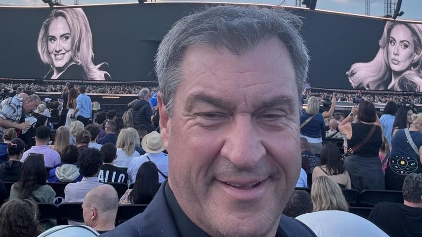 Markus Söder beim Adele-Konzert im Juli 2024