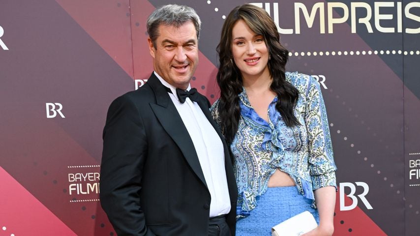 Markus Söder und Gloria-Sophie Burkandt, Bayerischer Filmpreis 2023