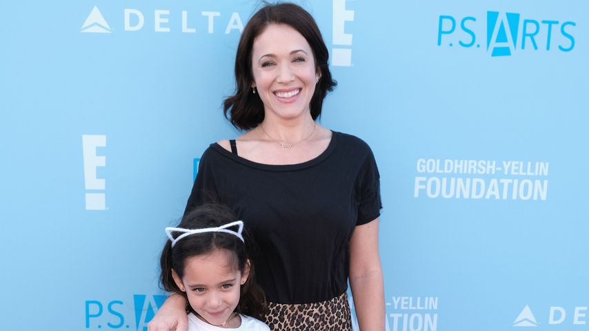 Marla Sokoloff mit ihren beiden Töchtern, 2018