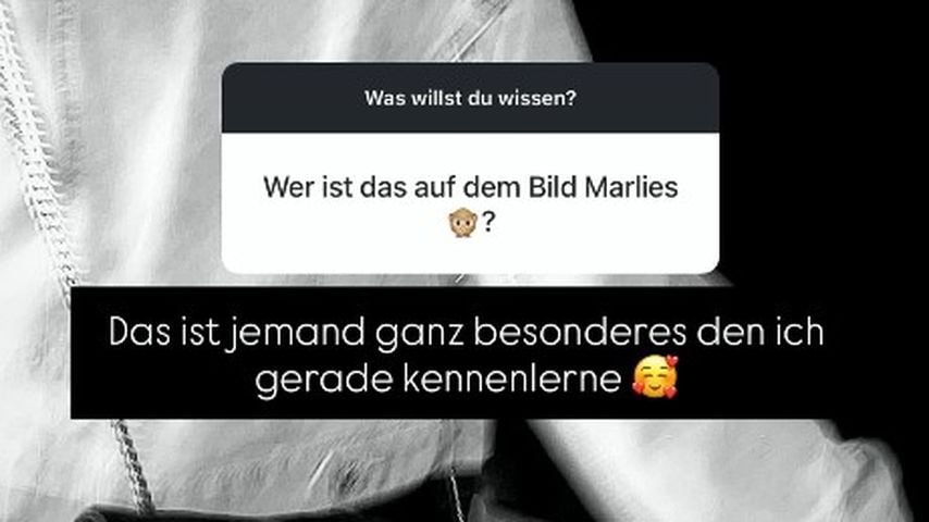 Marlisa Rudzio zeigt einen unbekannten Mann in ihrer Story