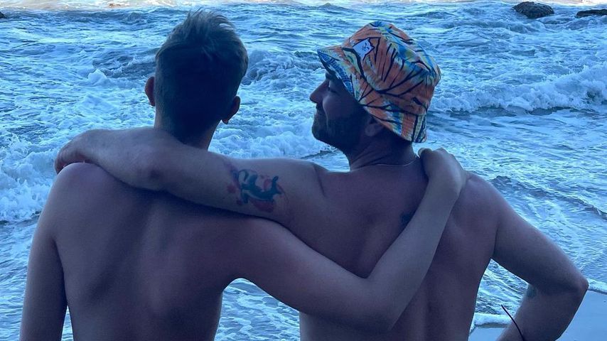 Marteria mit seinem Sohn Louis