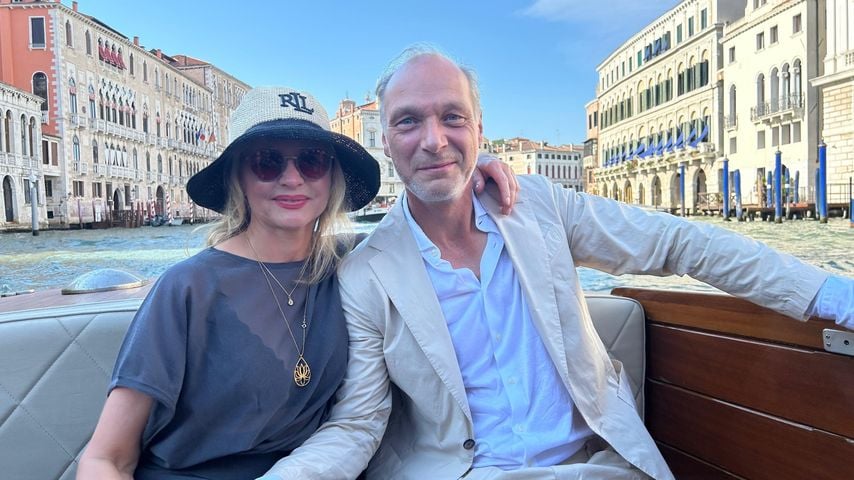 Martin Brambach mit seiner Frau Christine in Venedig, Juli 2026