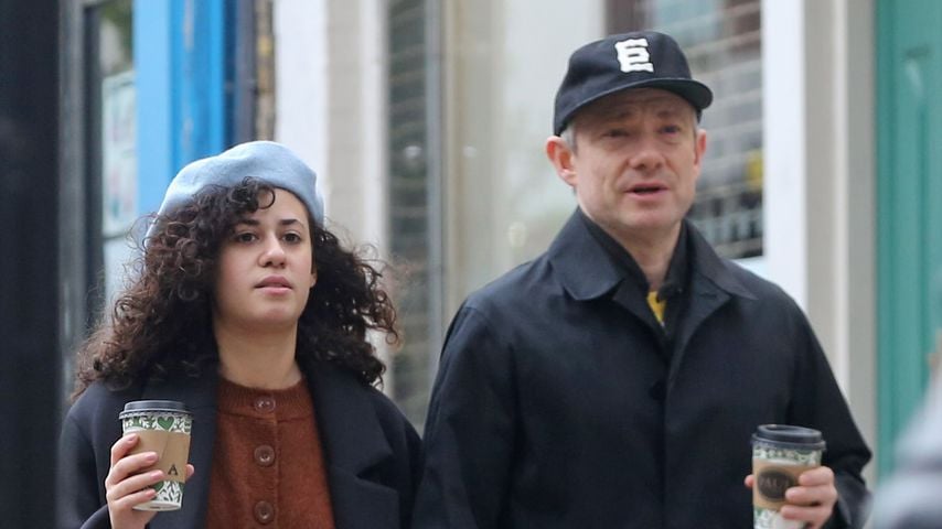 Martin Freeman mit seiner Partnerin im November 2020 in London