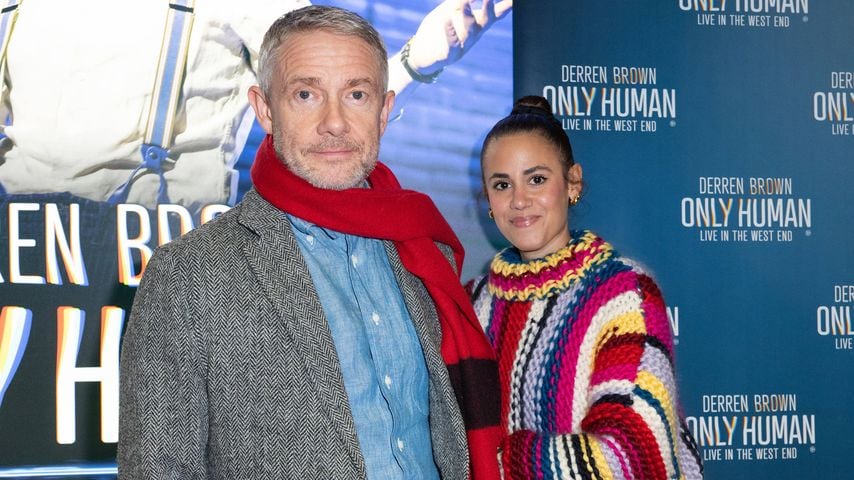 Martin Freeman bei der West-End-Premiere von "Derren Brown: Only Human" im Apollo Theatre in London