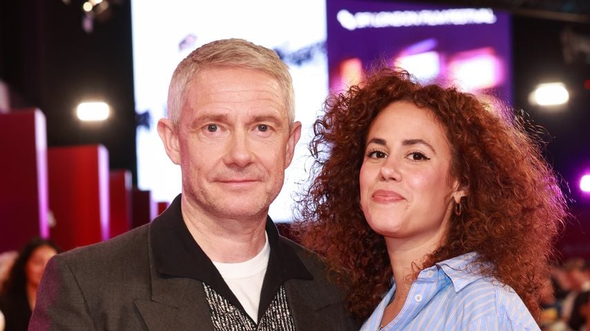 Beim BFI London Film Festival: Martin Freeman und Rachel Benaissa bei der Gala zu "A Long Winter" im Royal Festival Hall
