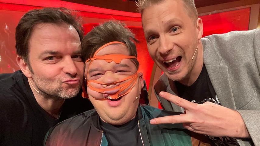 Martin Rütter, Chris Tall und Oliver Pocher in Chris Talls Show im Februar 2020