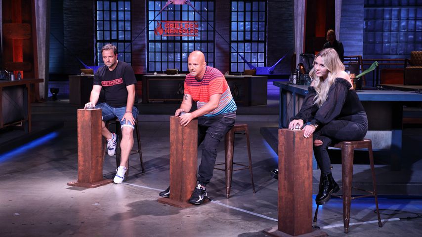 Martin Rütter, Detlef Stevens und Dagi Bee bei "Grill den Henssler"