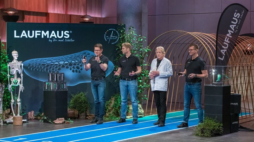 Martin Rutemöller, Oliver Baumgärtel, Dr. med. Horst Schüler und Thomas Pieper, die Laufmaus-Gründer
