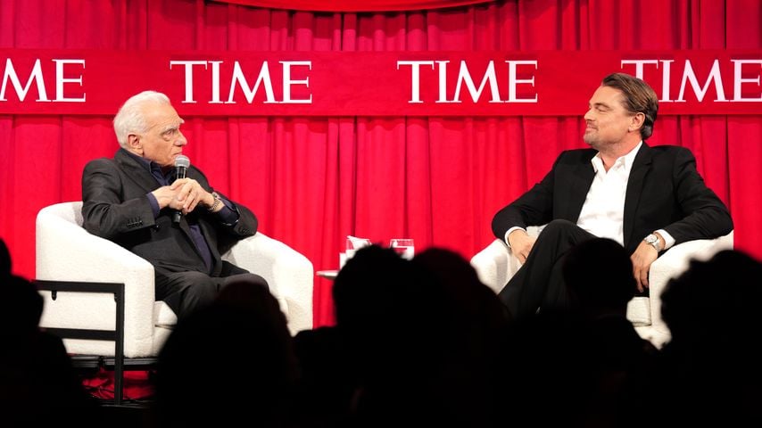 Martin Scorsese und Leonardo DiCaprio sprechen beim TIME-Event in New York