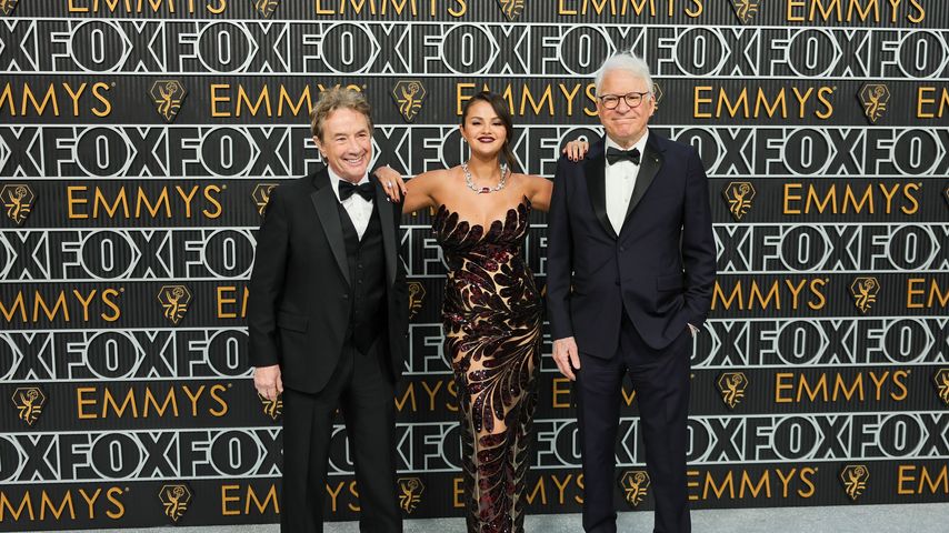 Martin Short, Selena Gomez und Steve Martin, Januar 2024