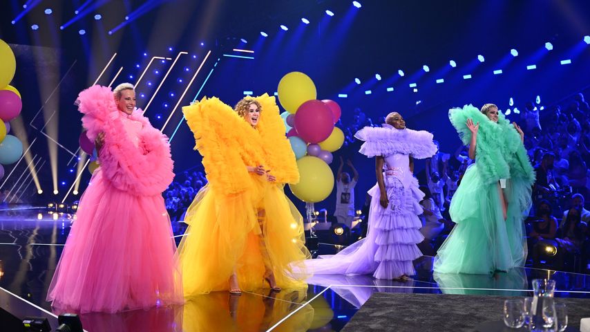 Martina, Luca, Noëlla und Lou-Anne beim GNTM-Finale 2022