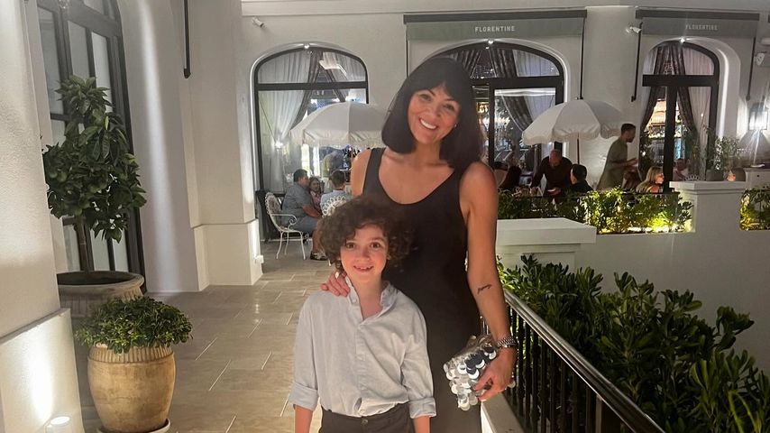Martine McCutcheon mit ihrem Sohn Rafferty, August 2024