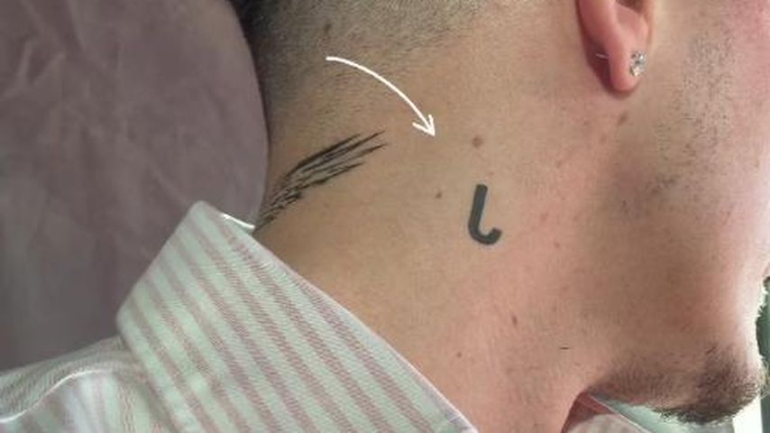Marvin Kleinen mit seinem neuen Tattoo