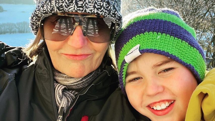 Mary Portas mit ihrem Sohn Horatio, Dezember 2022