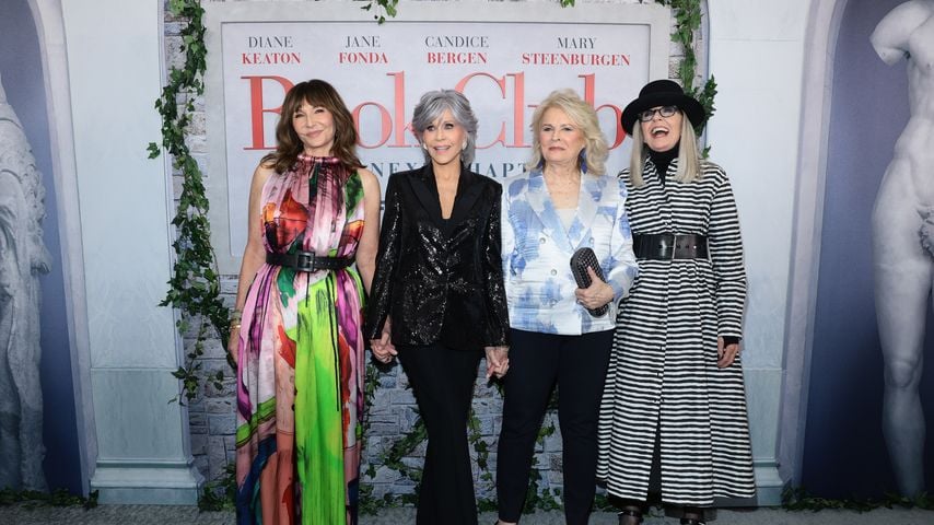 Mary Steenburgen, Jane Fonda, Candice Bergen und Diane Keaton bei der Premiere von "Book Club: Ein neues Kapitel" in New York, 2023.