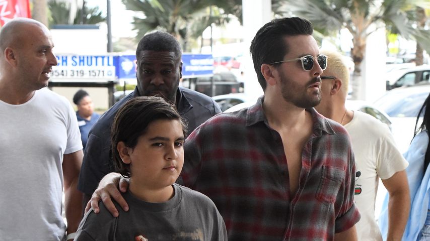 Mason Disick und sein Vater Scott, Oktober 2021